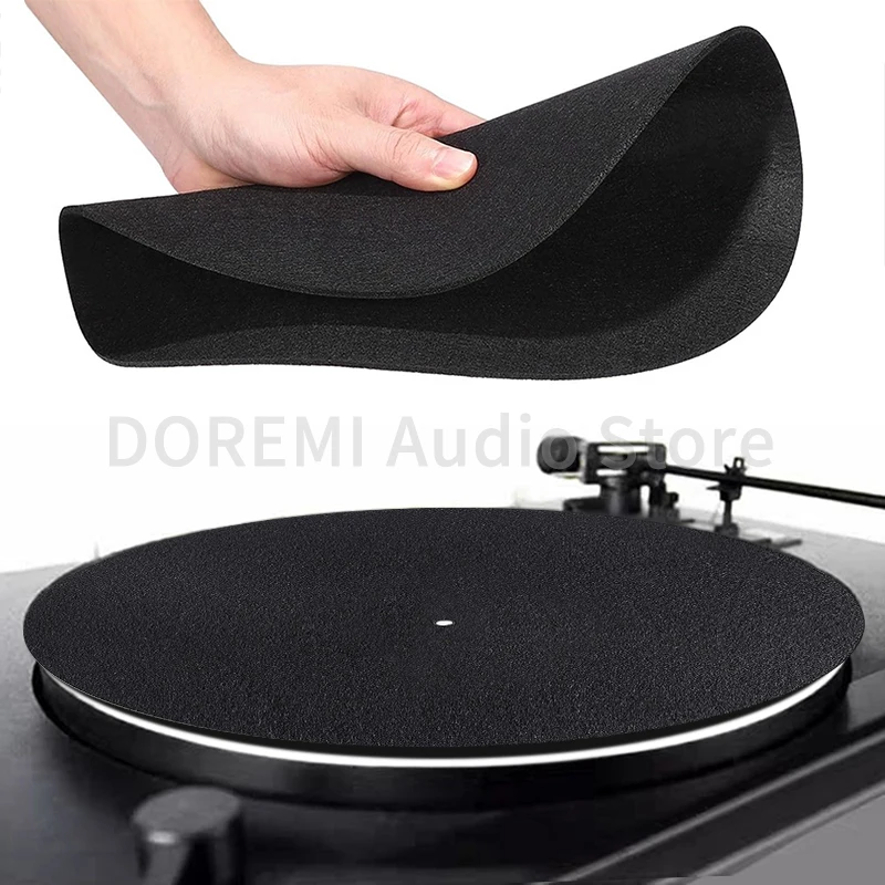 30CM Felt Vinyl Record Pad Shock Pad Turntable Anti-Static Anti-slip Protection Mat for LP Vinyl Record Players Accessories ﻿