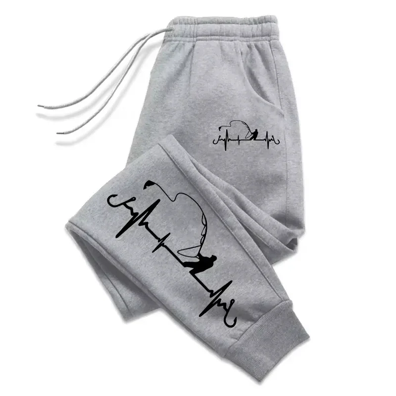 2025 Nuovi uomini Premium All Season Fishing Print Soft JoggerMale Può essere indossato in autunno e inverno Stile sportivo per il tempo libero comodo