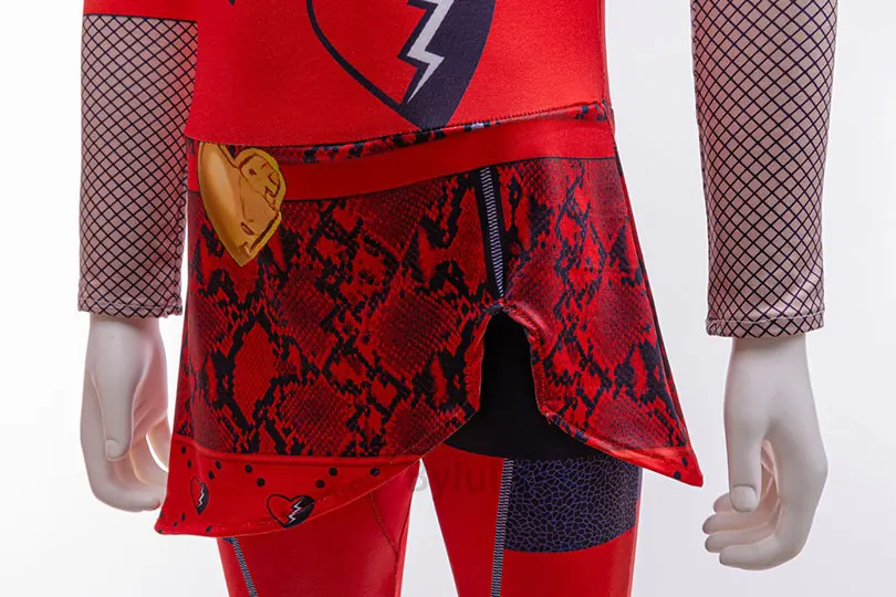 الأزرق أودري ازياء فتاة أزياء تنكرية حفلة إيفي D-الانسدادات 4 الأحمر تأثيري فستان هالوين الفتيات ازياء وتتسابق