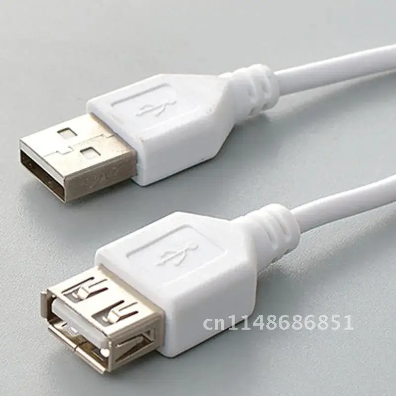 สายต่อขยาย USB ความเร็วสูงสาย2.0 USB ตัวผู้ไปยังตัวเมีย1เมตรสายเคเบิลเชื่อมต่อข้อมูล USB 2.0สายต่อไฟ