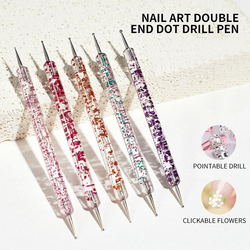 

5/20Pcs Nail Art Brush Design Tip Painting Drawing Carving Dotting Pen FlatFan Liner Acrylic Gel UV Polish Manicure Tools