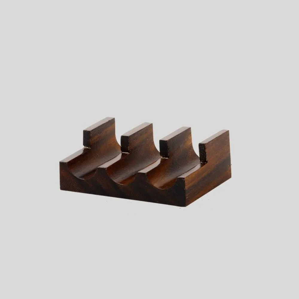 Soporte de cocina en forma de U, estante para Sushi de nogal, textura suave y gruesa, soporte para erizo, barco de Sushi de estilo japonés, soporte para Sushi para uso doméstico