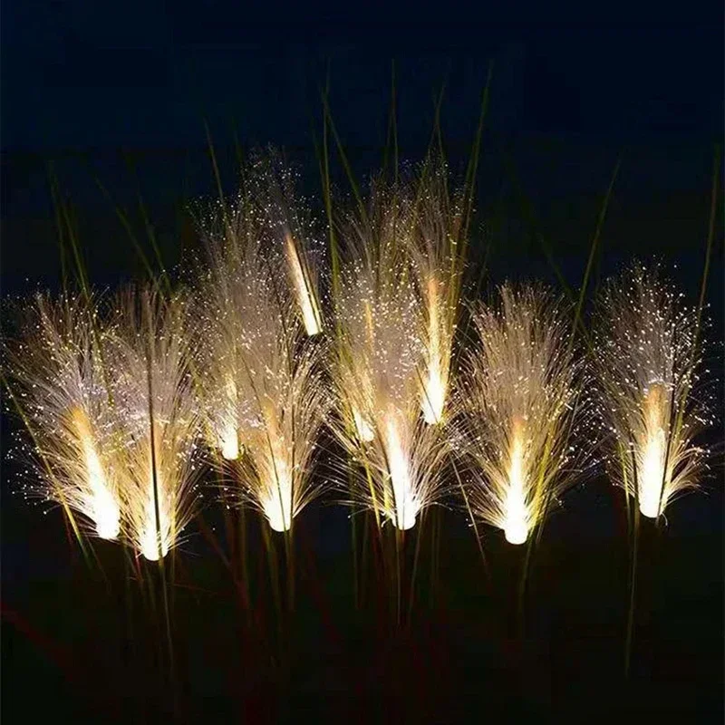 LED Solar Garden Reed Lamp Outdoor Waterproof Lawn Light Yard Christmas Decoration Path Lighting Decor Solar Power Light