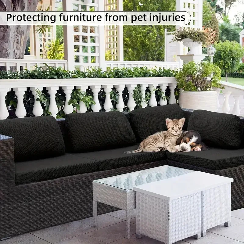 Outdoor Stretch Patio Sofa Kussenhoezen Protector Stretch Afneembare Bank Hoes voor Slaapkamer Kantoor Woonkamer Thuis