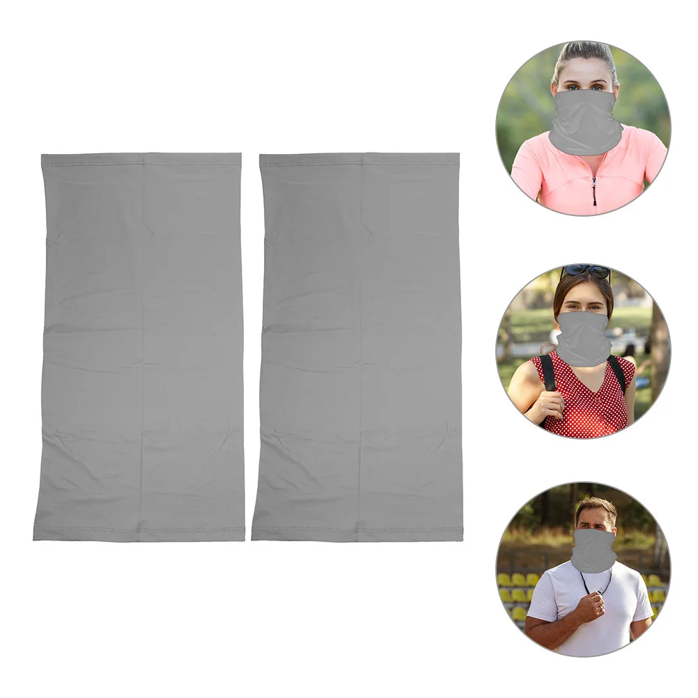 

2pcs Cycling Ski Hood Face Mask Outdoor Windproof Elastic Neck Gaiter For Hiking Riding Sports Comfortable Breathable Gift For