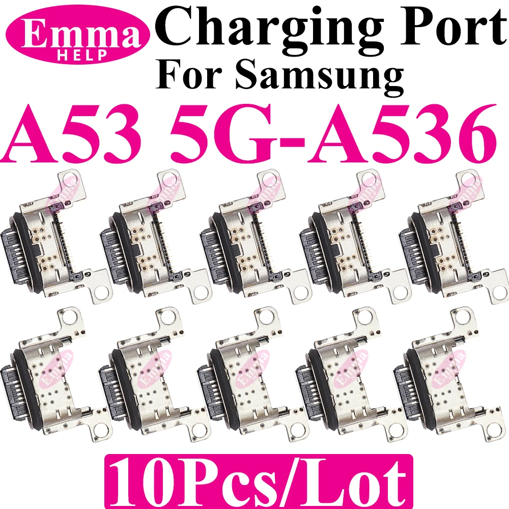 10 pçs conector de porta de carregamento usb para samsung a05 a15 a25 a35 a55 a13 a04 a04s a14 a23 a33 a24 a34 a54 a53 plugue carregador original