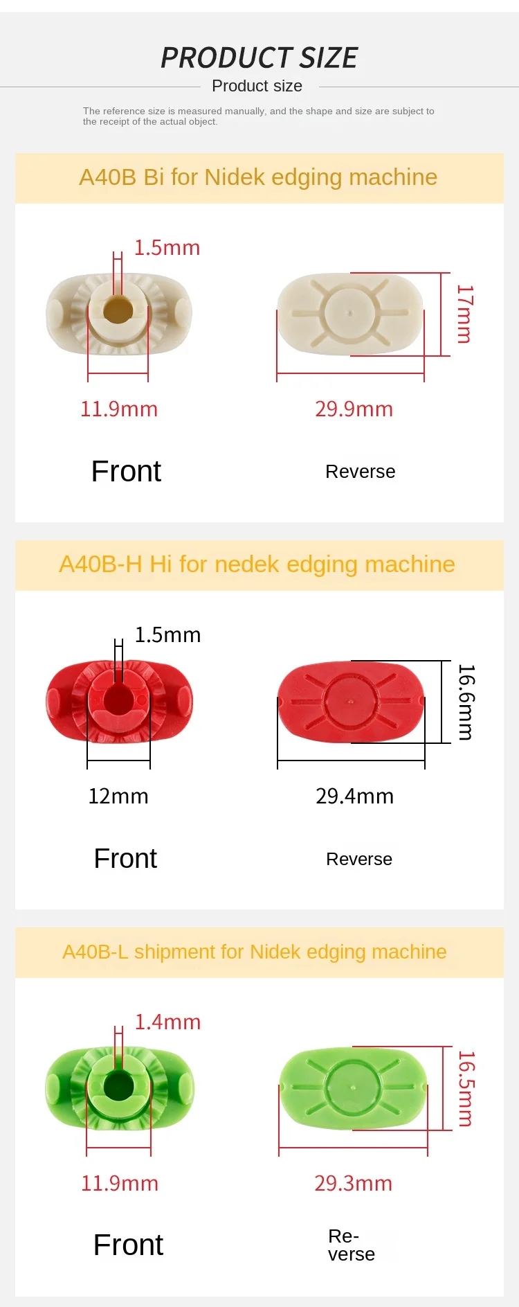 3TGlasses Kantenschleifmaschine Verarbeitung Hartsauger Passend für Nedeke ESSILOR Objektiv Doppelseitige Paste Kunststoffsauger – Detail 4