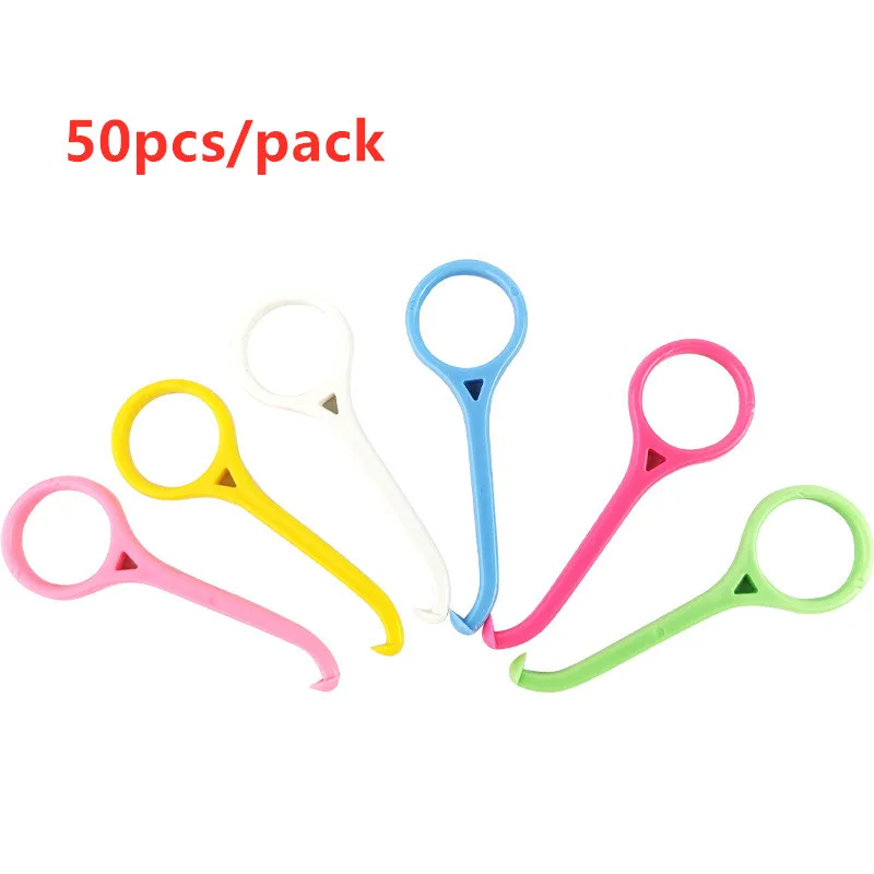 Wholesale 50pcs Aligner Remover Dental Orthodontic Invisible Braces Remover Plastic Hook Dental Removal Tool Oral Care