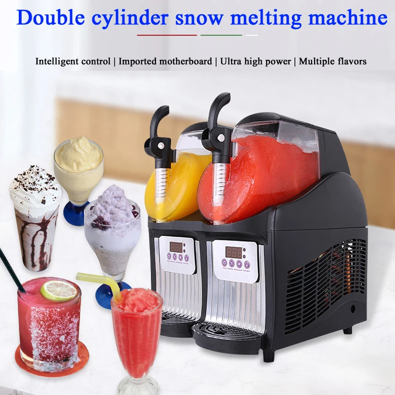 Commercial Slushy Machine 12L One Tank Tank Electric Automatic Slush Maker Machine Frozen Drink Snow Melting Machine