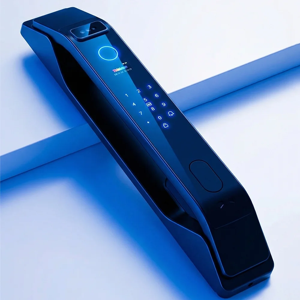 Smart Tuya Door Lock Fingerprint Password Remote Unlock Virtual Digital Password 3D Face Smart Lock Intelligent Linkage Lock