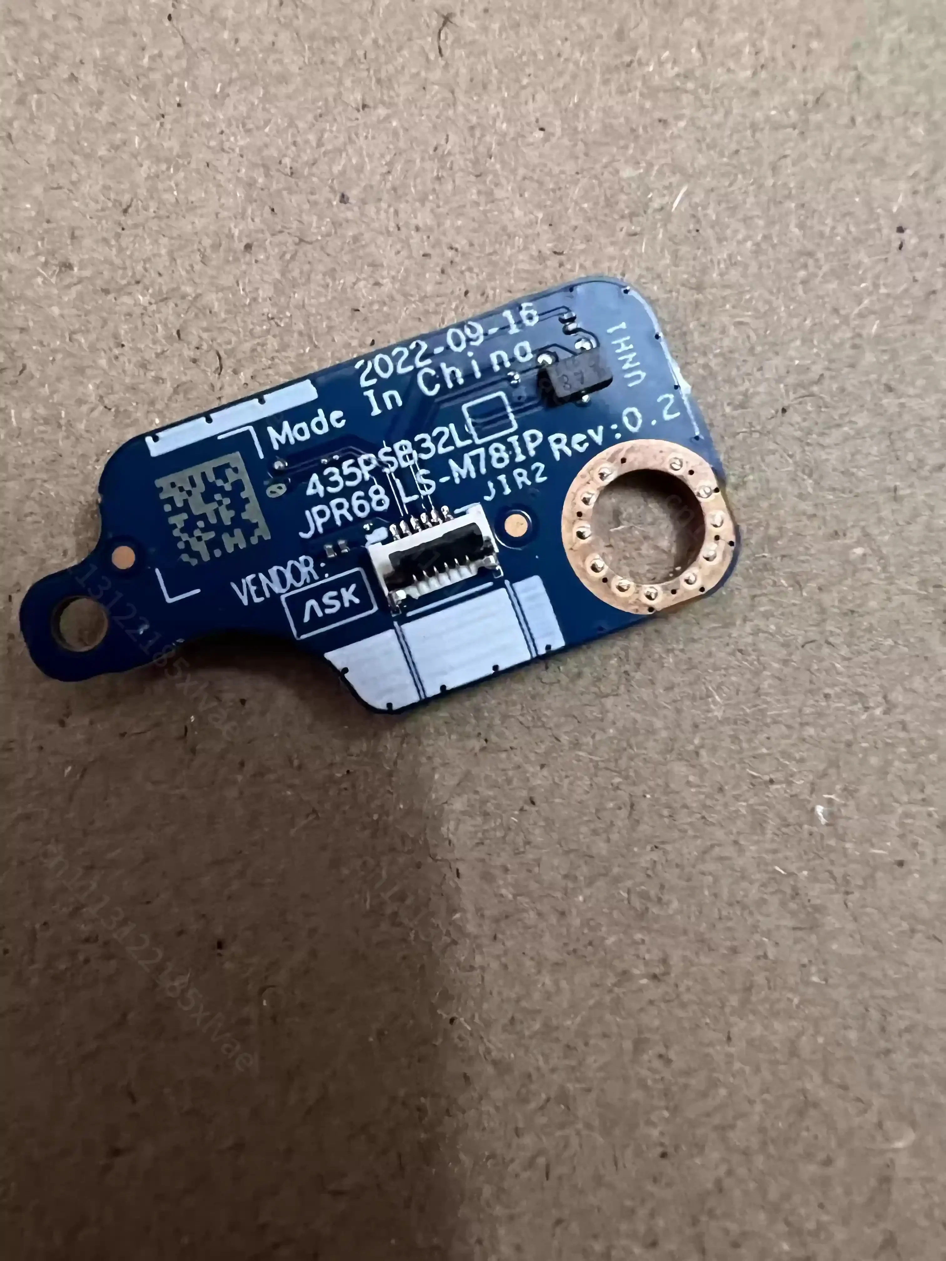 JPR68 LS-M78IP Laptop Power Button Sensor Board For HP Pavilion Gaming 9 16-R 16-WD Gaming Notebook Replacement Circuit Board