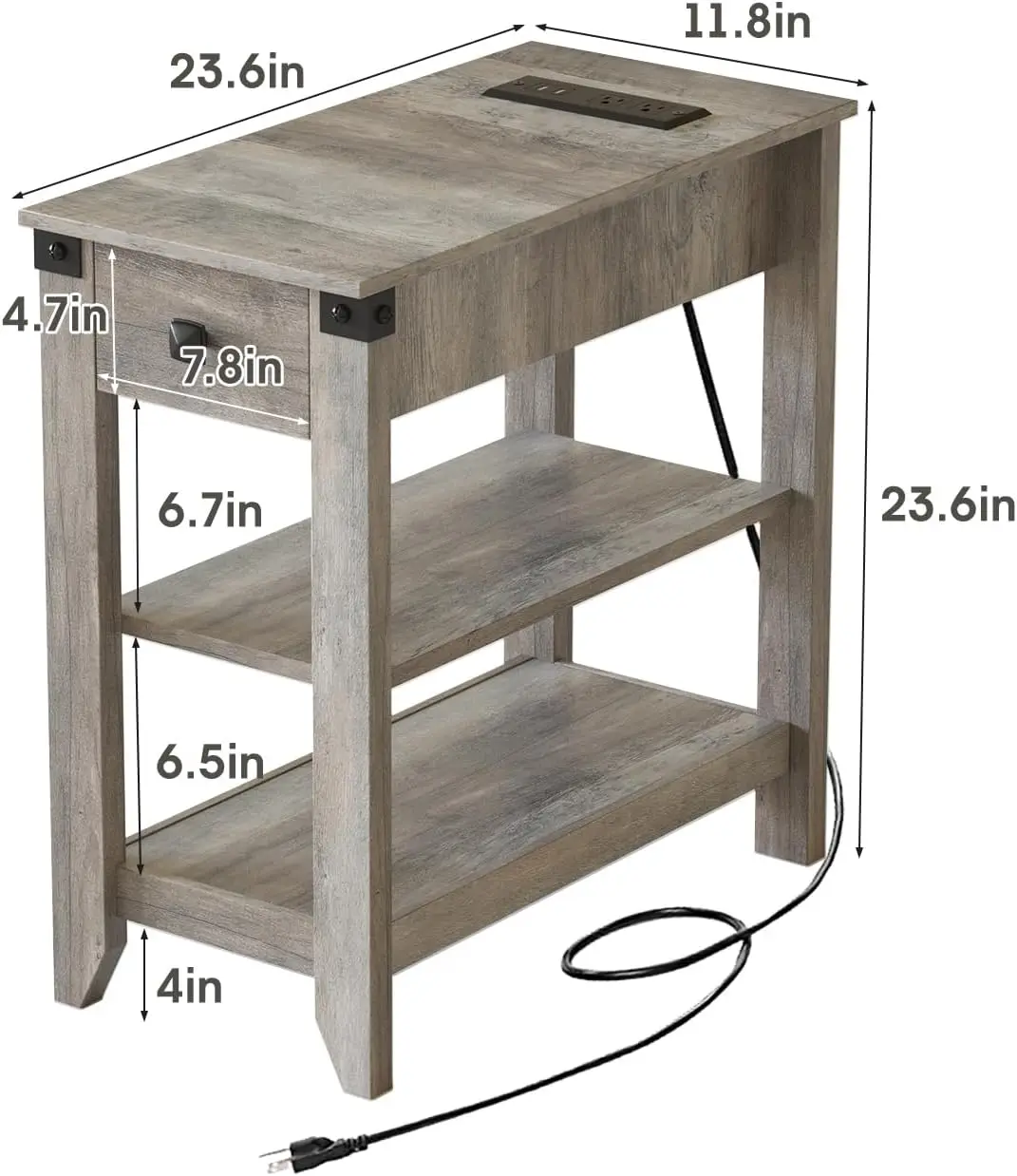 End Tables with Charging Station 3