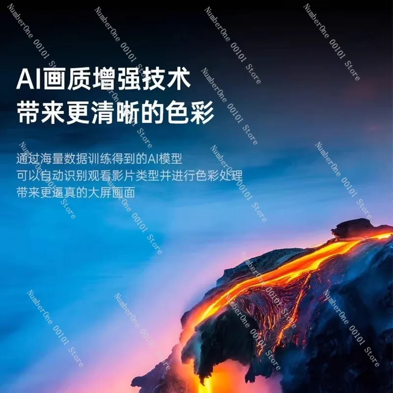 High-Brightness Home Projector for Mobile Phone Connection,4K HD Projection for Bedroom and Dormitory,Popular Home Theater