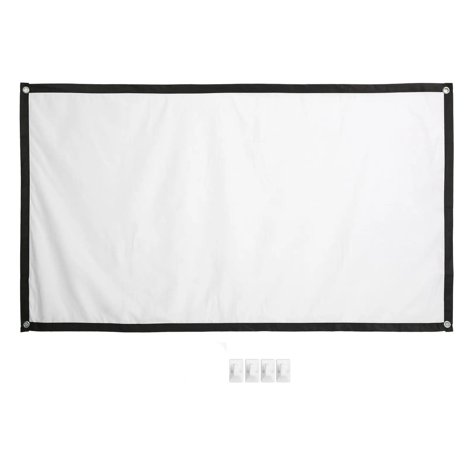 

60 HD Projection Movie Screen w/ 4 Hooks - Indoor/Outdoor