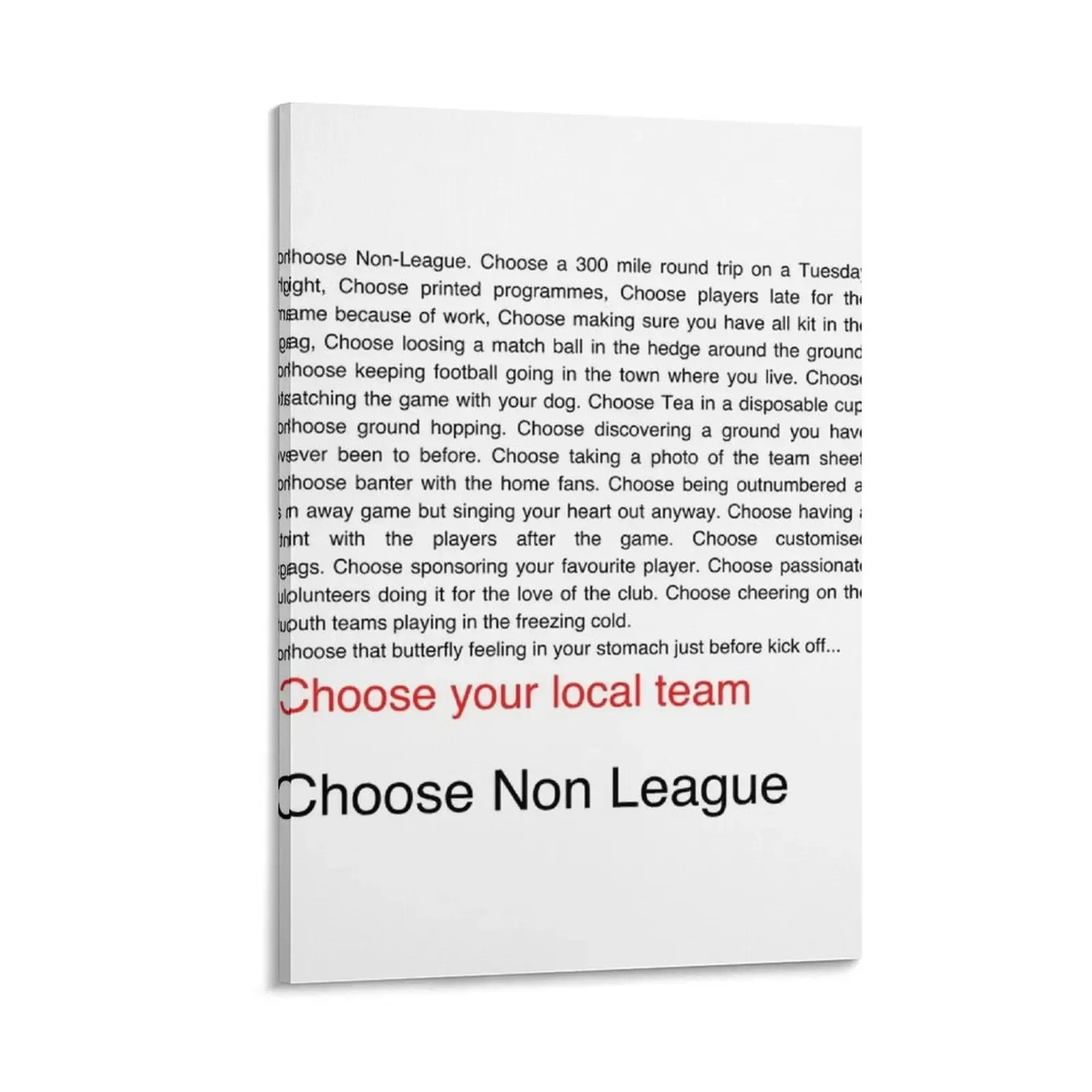 

Choose Non League Football Trainspotting Print Canvas Painting house decorations Wall paintings anime figure