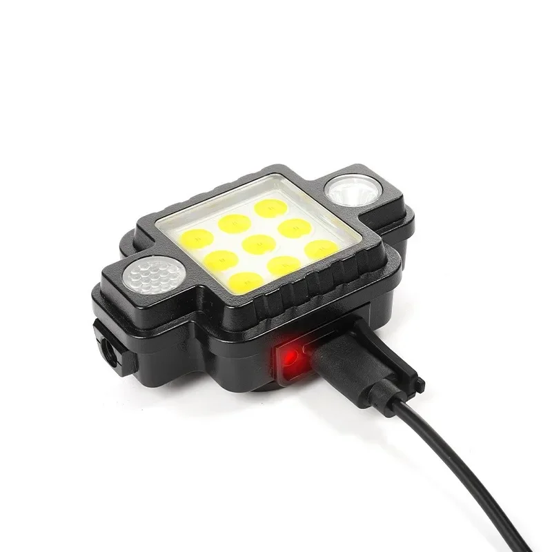 Linterna frontal multifuncional COB + XPG, linterna LED de carga USB TYPE-C, lámpara de trabajo magnética, Faro de conducción nocturna