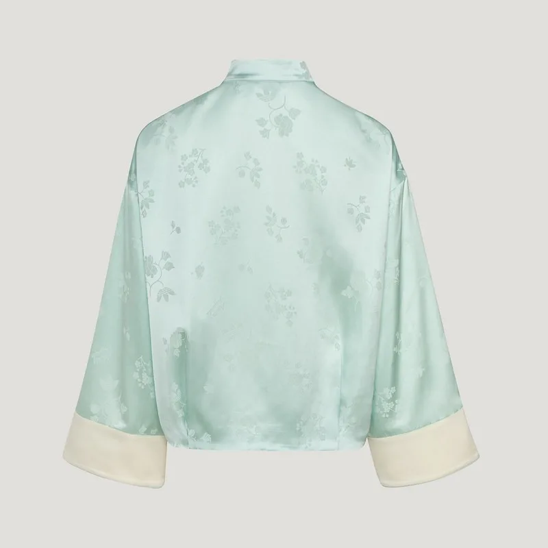 Adidas Clover New Chinese Jacquard Sports Jacket 2026 Summer Women's Woven Jacket KY5742