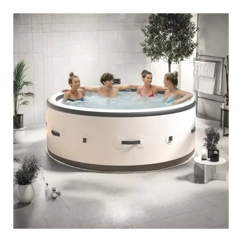 

STLF Factory Customized Inflatable Spa Hot Tub Outdoor Spa Pool Airjet Massage Tub Portable Hot Tub Spa With Pump