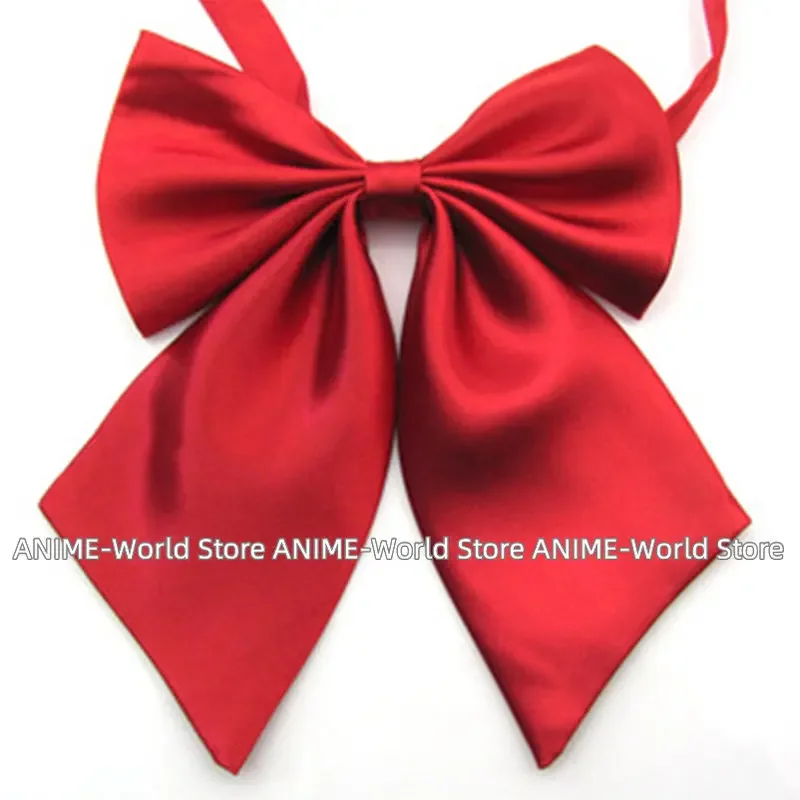 Women Anime Cosplay Costume JK Uniform Cravat Ladies Solid Color Bow Tie