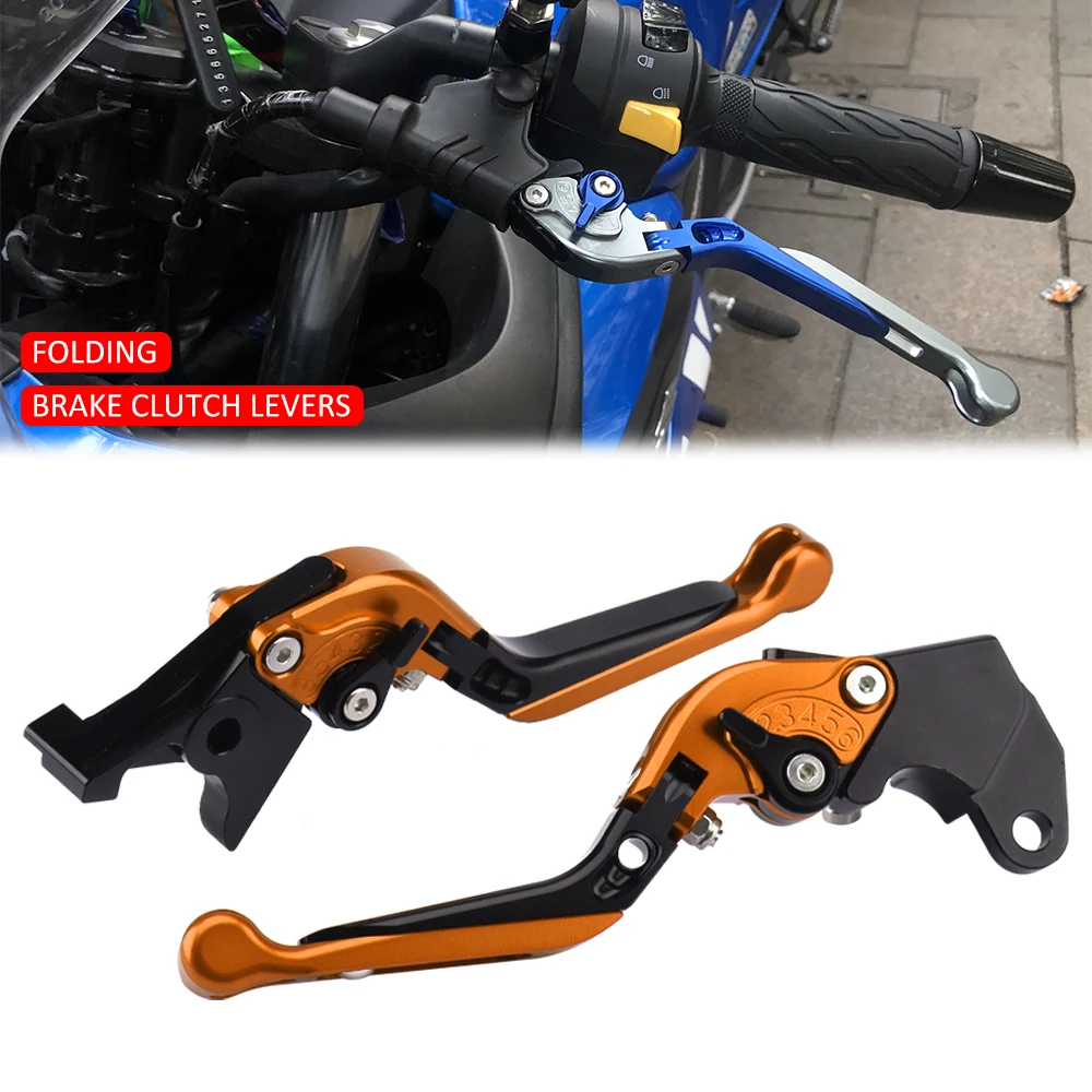 Dźwignie sprzęgła hamulca pomarańczowego składana rączka dla 1290 Super książę 2014-2022 SuperDuke GT/R Duke690 RC8 RC8R 1190 690 990 2005-2013