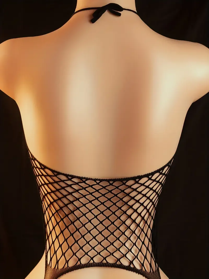Transparent Fishnet Net Bodystockings Porn Bodysuit Sexy Women's Underwear Bodystocking Crotchless Sex Lingerie Erotic Costumes image 6