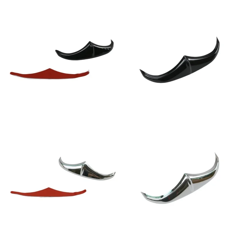 Black/Chrome Motorcycle Front Mudguard Leading Edge Accent Trim Fits for Harley Touring Street Electra Road Glide Road King Dyna