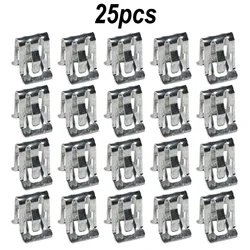 25Pcs Car Console Dashboard Metal Fastener Clips 1/2