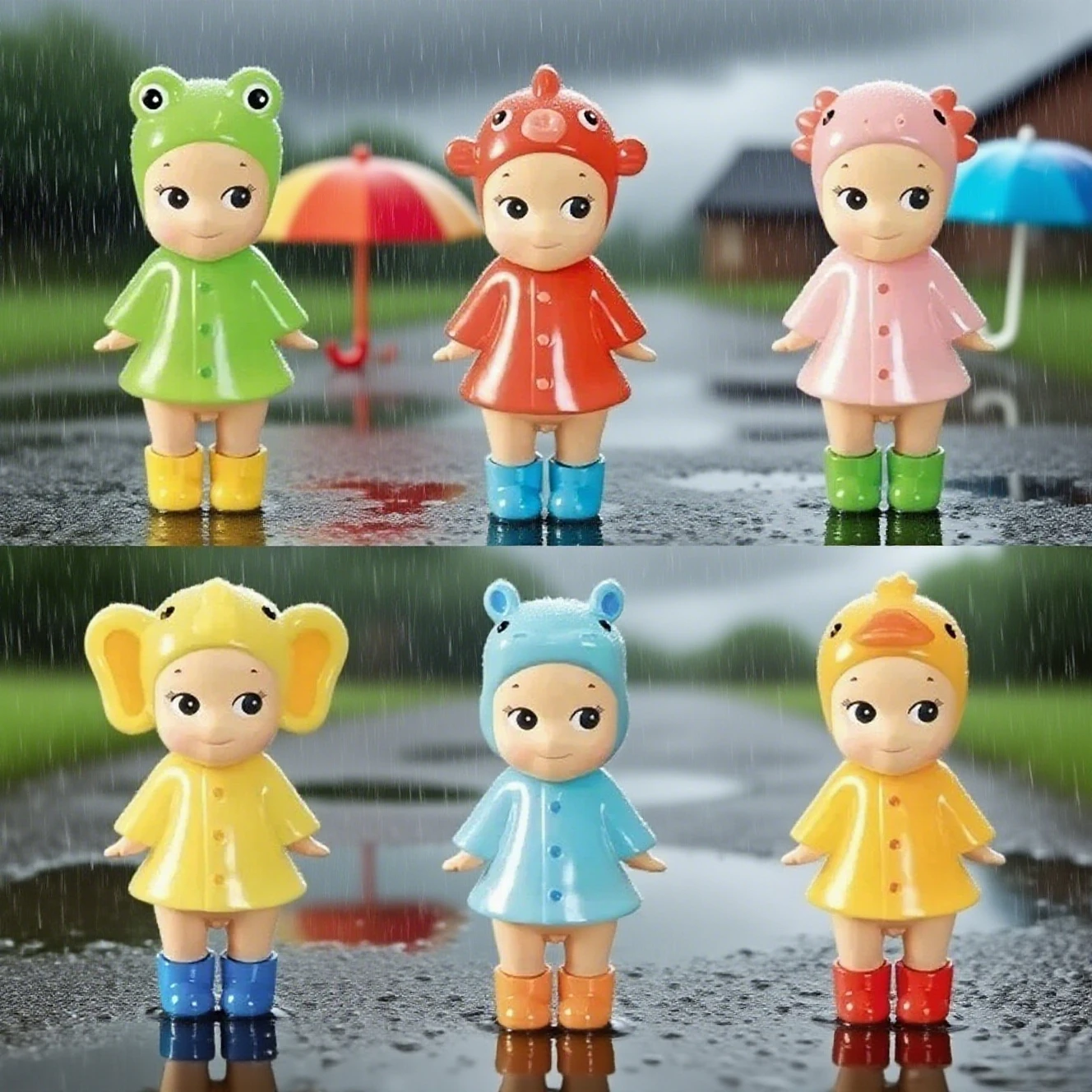 

Серия «Я люблю дождливый день», слепая коробка, мини-фигурки, модели Mystery Box, подарки на день рождения для девочек, игрушка-сюрприз, подарок, новинка, хит 2025 г.