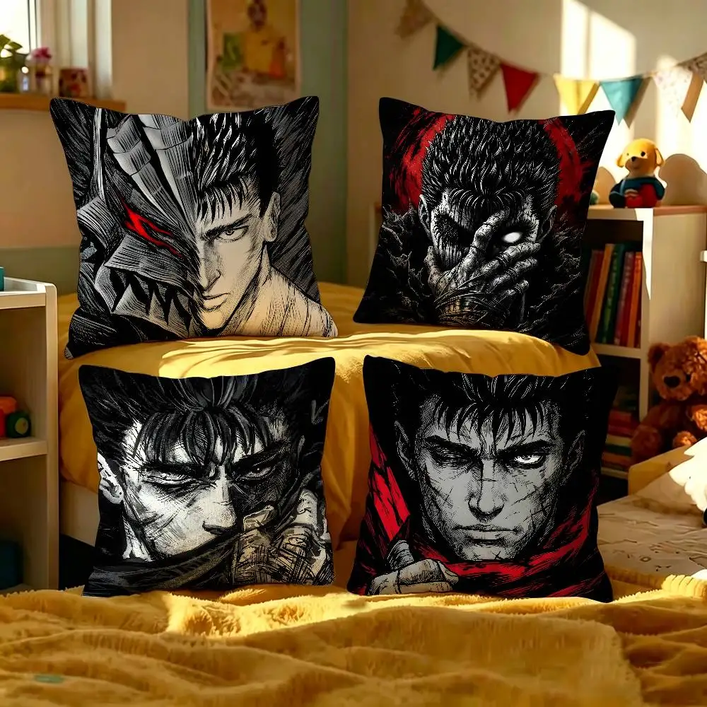Guts Sword in Berserk Pillow Cushion Cover Pillowcase Living Room Sofa Home Decor Customized