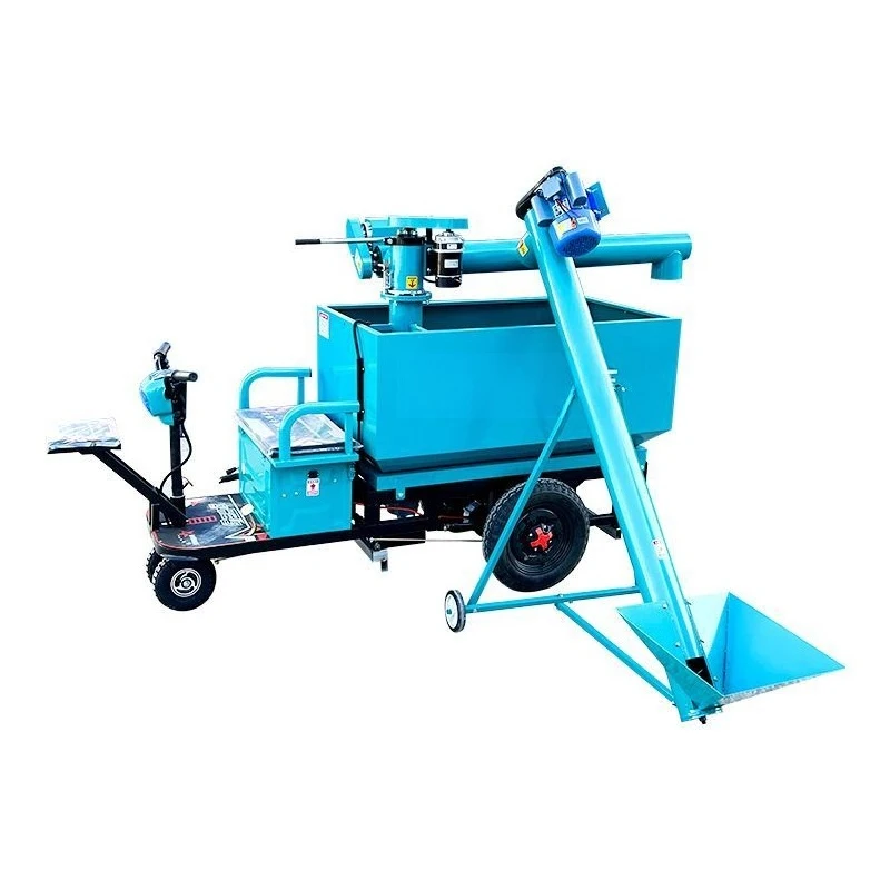 

Farm automatic feeding truck Fully automatic feed feeding equipment Three-wheel feeding truck
