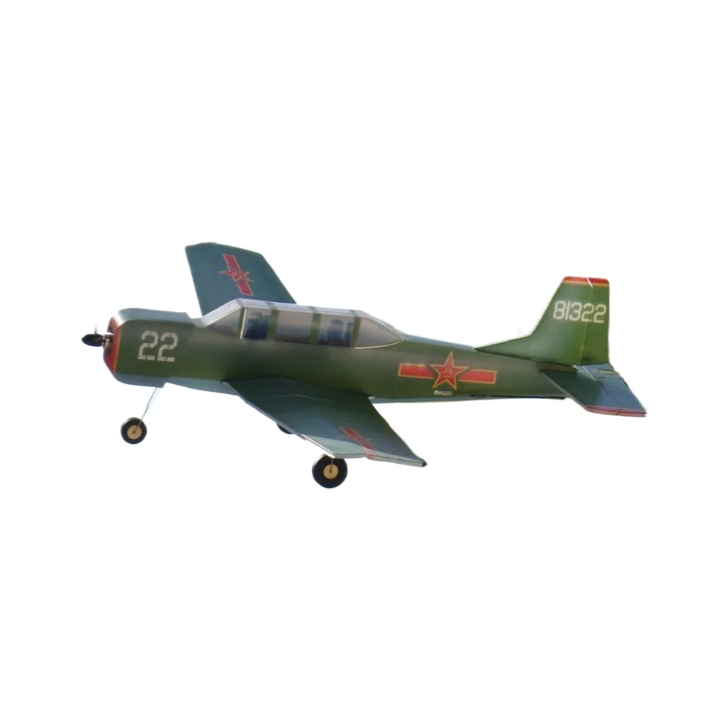 MinimumRC CJ6 340mm 4CH DIY RC Trainer Kit، مشروع بناء نموذج خارجي للأطفال المبتدئين - طائرات تعليمية STEM