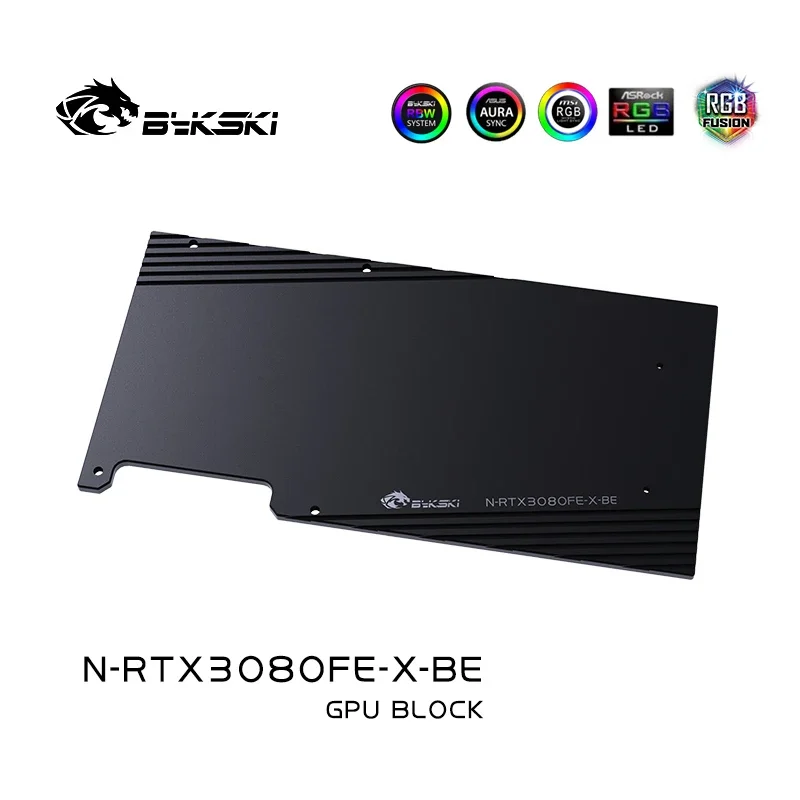 Imagem -02 - Bykski-bloco de Água para Nvidia Rtx 3080 3080ti Founder Edition Versão Original Placa Gpu Radiador de Cobre N-rtx3080fe-x Pom