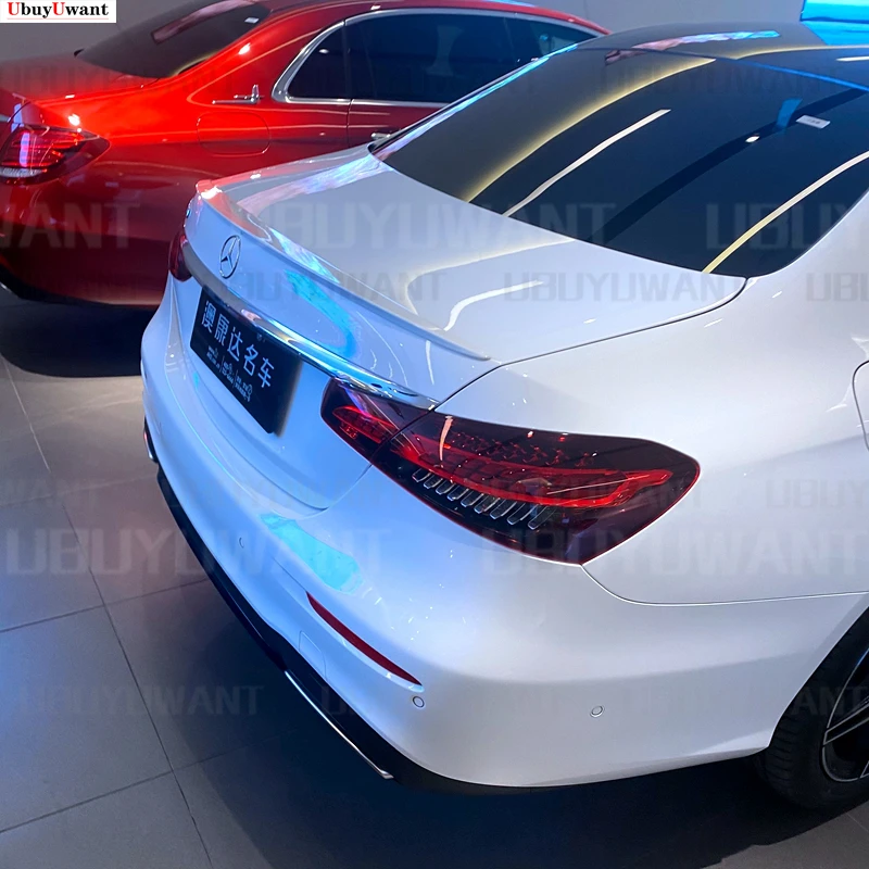 For Benz W213 2021 New E-Class E200 E300 E63 Auto High Quality ABS Rear Lip Spoiler Trunk Boot Wing 1Pcs Car Styling