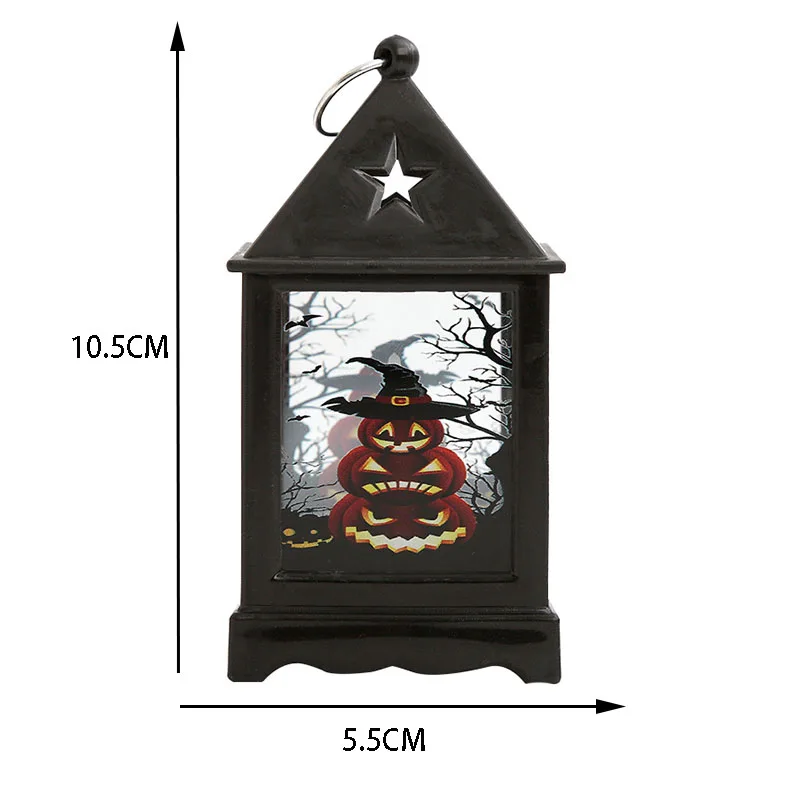 1Pc Creatieve Kleine Nachtlamp Halloween Storm Lantaarn Led Draagbare Pompoen Lamp Vakantie Sfeer Decoratie Rekwisieten Lay-Out