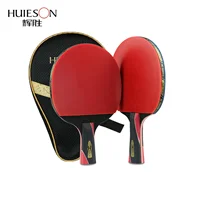 HuIESon oficial 3/5 estrellas paleta de Ping Pong raqueta de tenis de mesa entrenamiento profesional raqueta de tenis de mesa de carbono