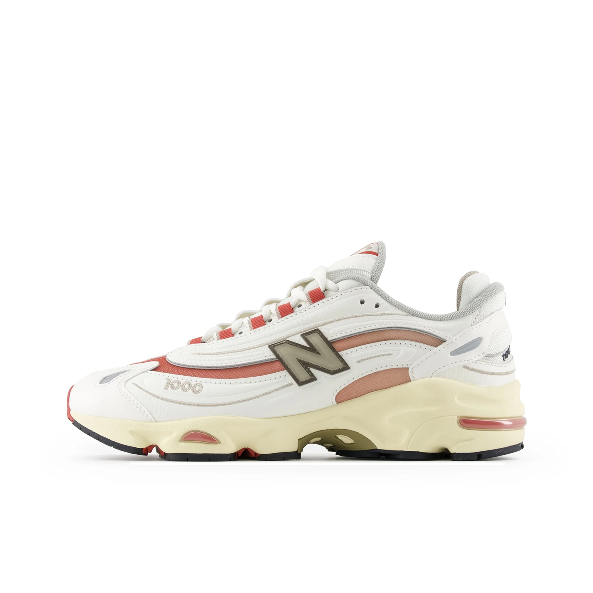 نيو بالانس NB 1000 - حذاء كاجوال منخفض القطع للرجال والنساء، لون أبيض #2
