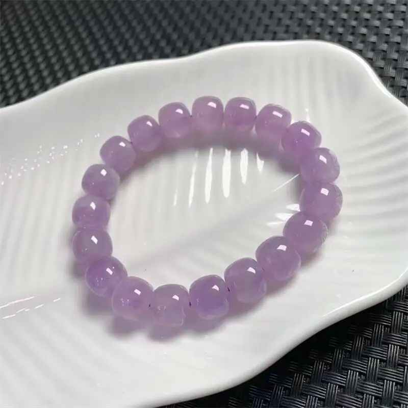 

10.5MM Natural Lavender Amethyst Bracelet Women Charm Reiki Healing Energy Balance Strand Bangles Girls Jewelry Gift 1PCS