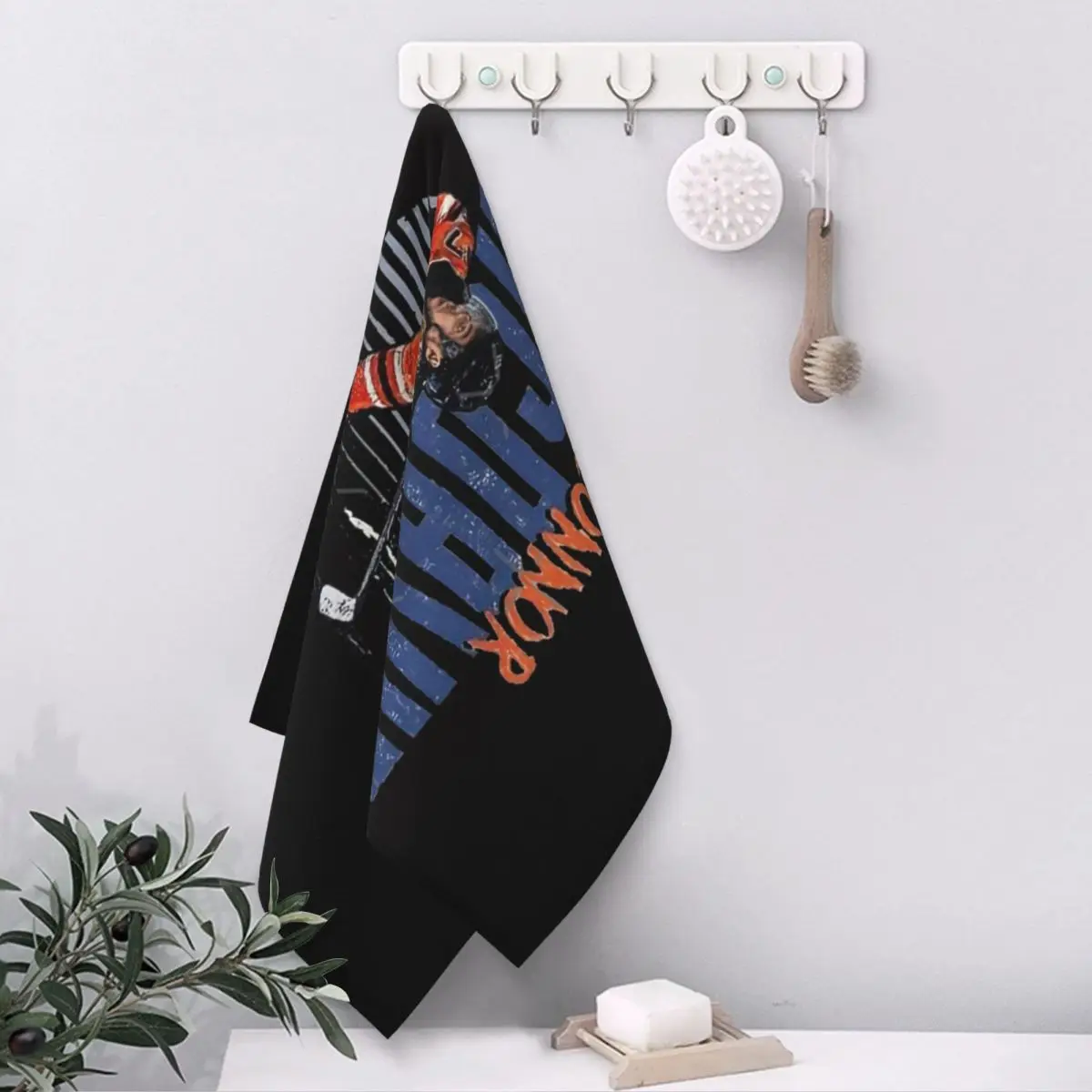 مخصص كونور ماكديفيد 97 لمحبي إدمونتون أويلرز منشفة وجه ناعمة سريعة الجفاف حمام سباحة مناشف قطنية ماصة