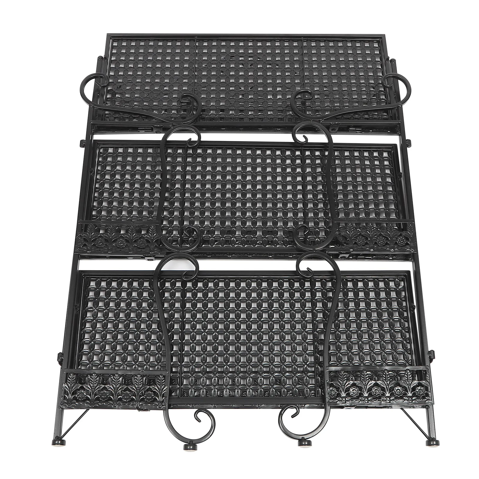 Outdoor-Pflanzenst änder halter Ebenen faltbares Blumen regal Home Plant Storage Organisation Dekoration Regal Rack