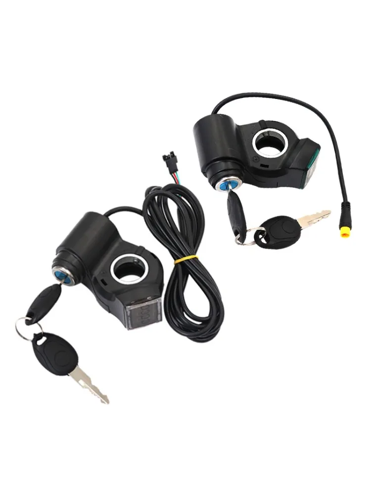 AliExpress for electric scooters, thumb throttle voltmeter, digital voltage display, power supply with key lock, bicycle finger thor elect