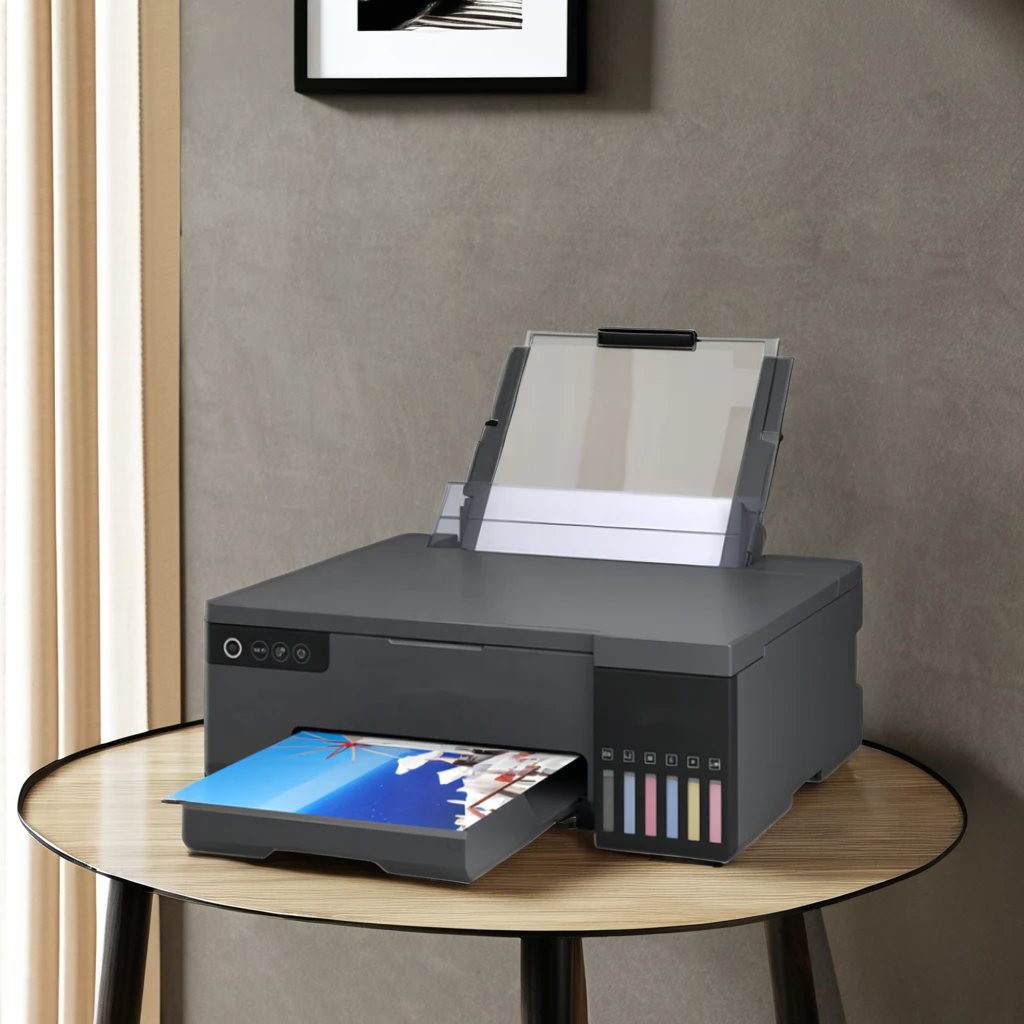 Originele gloednieuweL805 L8058 Zeskleurige Hoge Snelheid Inktdoos-Type Inkjet Continue Voeding Fotoprinter Kleurennetwerk Draadloos WiF