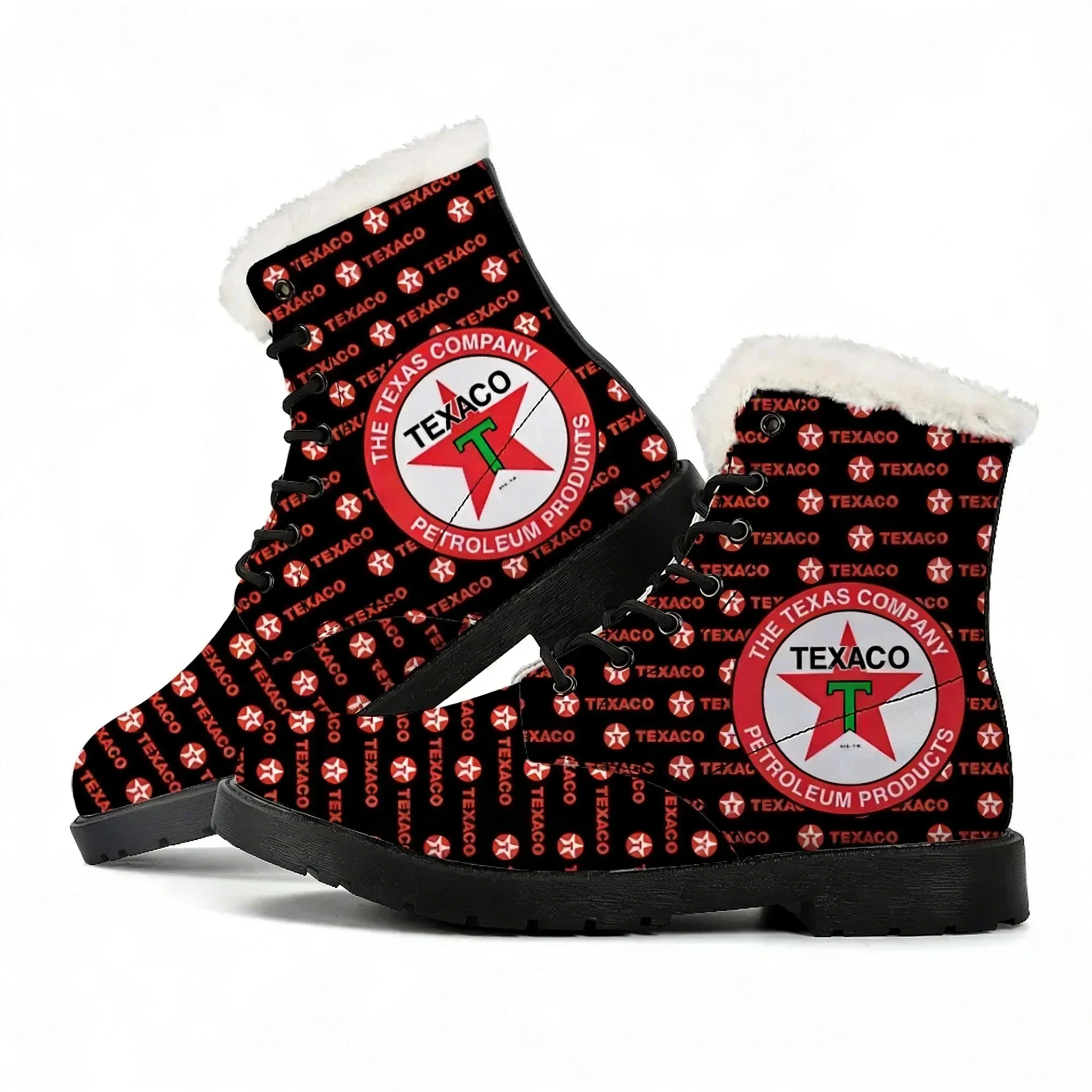 

Texaco Plush Boots Mens Womens Teenager Shoes Casual Boot Outdoor Light High Quality Couple Print on Demand Customize Shoe