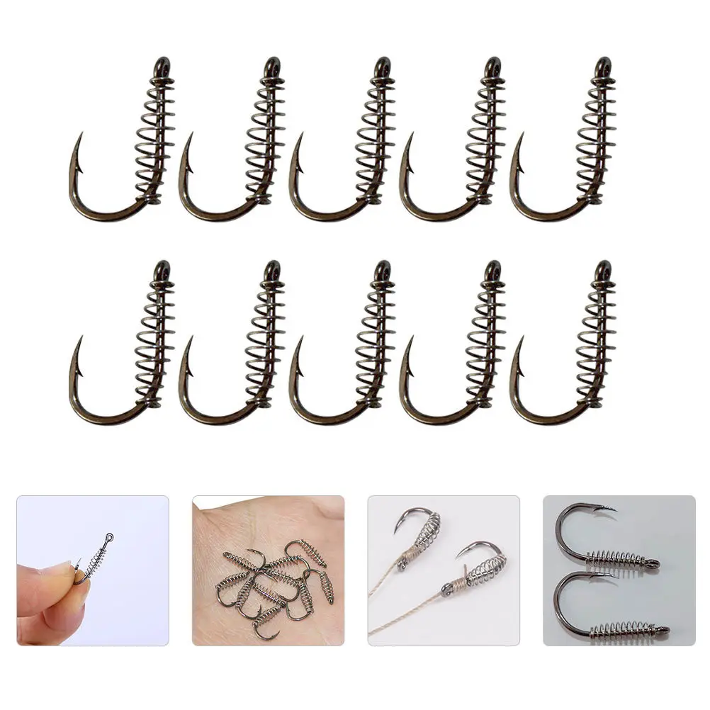 30 قطعة من خطافات الصيد لملحقات حامل طعم المياه العذبة ومستلزمات المعدات #3