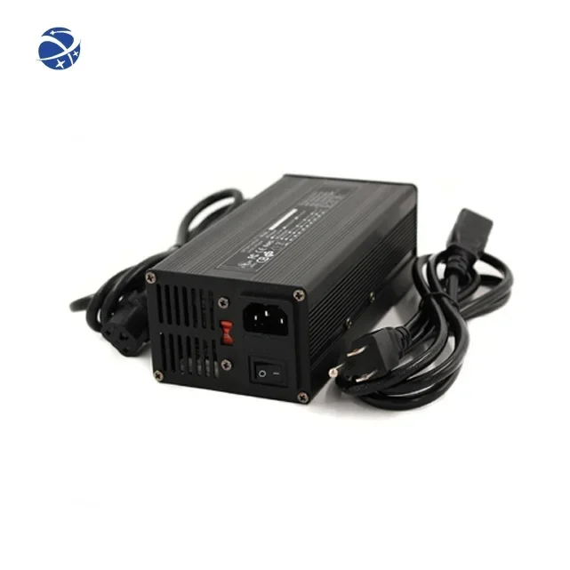 87.6V 5A 10A 15A LiFePO4 Smart Charger with Multiple Safety Protections with Cooling Fan for 24S 72V LiFePO4 Battery Charger