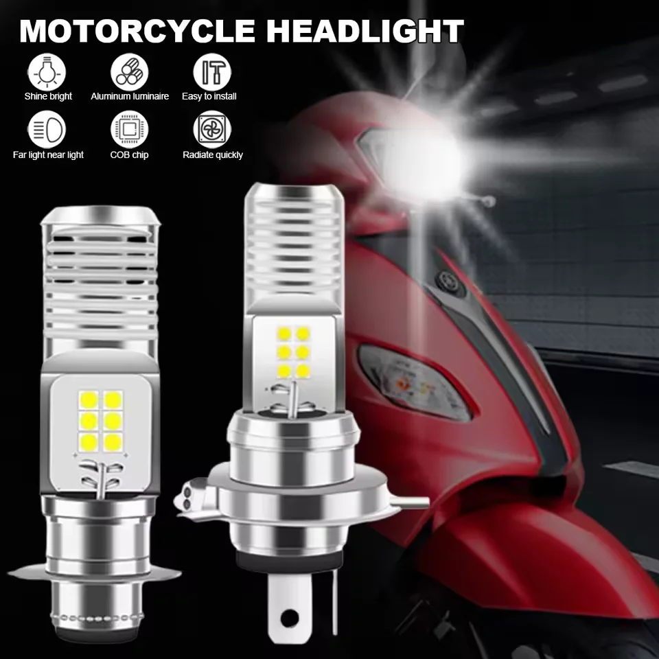 Heyword 1PCS H4 LED Headlight Bulb High/ Low Beam Kit For Motorcycle Spotlight 6500K