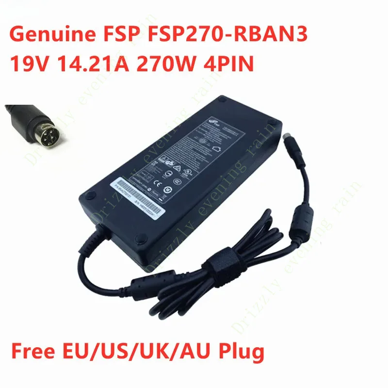 Genuine for FSP FSP270-RBAN3 19v 14.21a 270W 4pin AC switching power adapter for laptop power supply charger