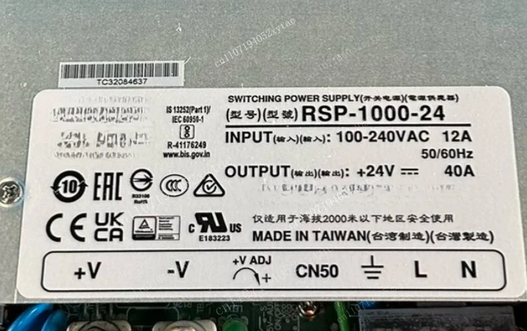 Rsp-1000-24 new switching power supply 24v 40a, 1000w, input voltage 100-240vac