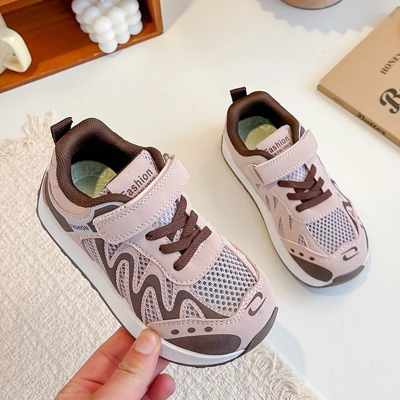 2026 Spring Autumn New Boys Kids Sport Shoes Girl Toddler Mesh Breathable Casual Running Shoes Soft Soled Children Sneakers