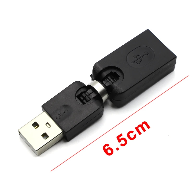 1/3/5pcs USB 2.0 Male to Female Adapter Converter 360 Degree Rotating Flexible Swivel Twist Angle For Computer Connector