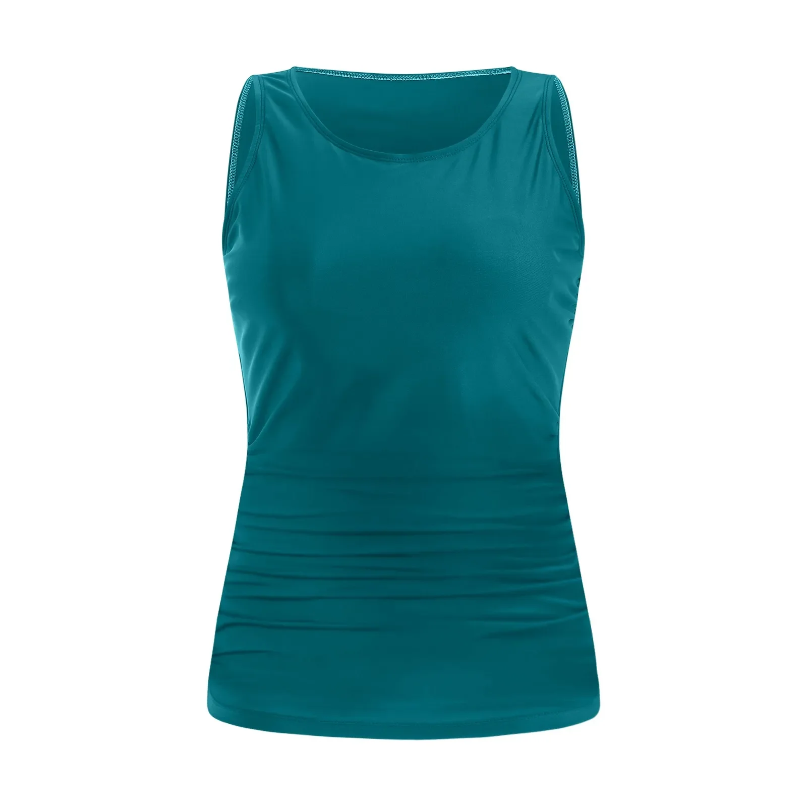 Damskie obcisłe tankini z okrągłym dekoltem na lato, nowe europejsko-amerykańskie modele, wygodny, codzienny strój kąpielowy.